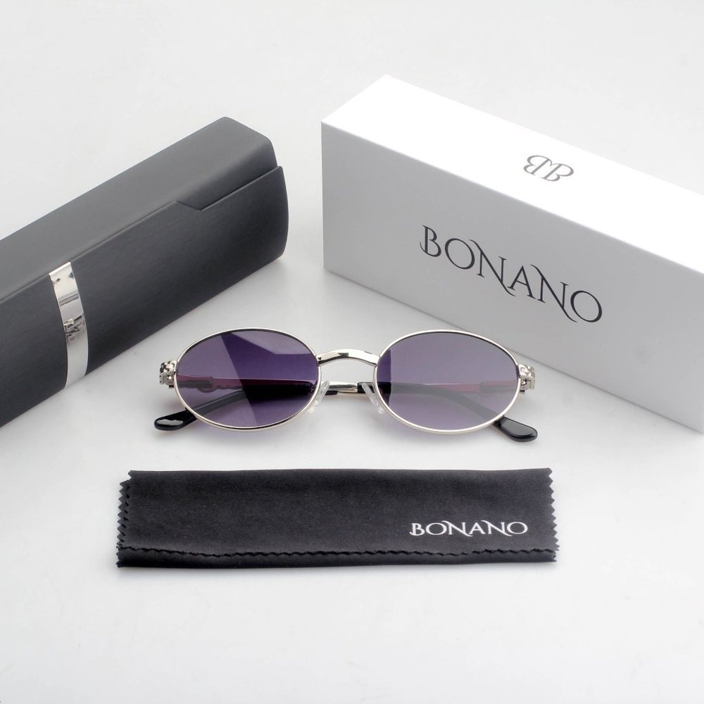 Bonano Portofino Jubilee silver Frames Sunglasses Glasses Vintage Design… - Picture 8 of 8